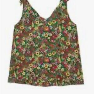Buru Tie Tank Floral Top